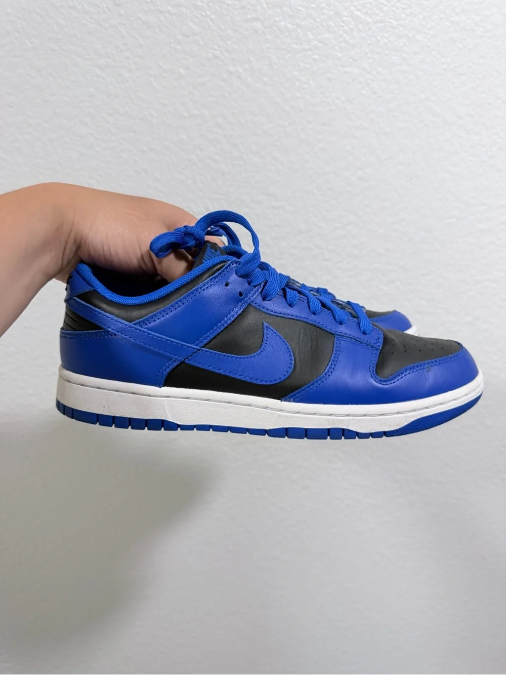 Nike dunk low blue and black